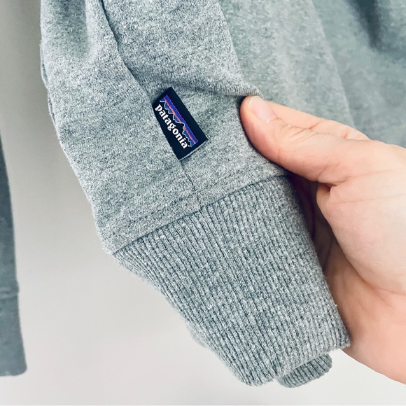 Patagonia Gray Hoodie Hooded Sweatshirt Live Simply Graphic Design Men’s Small - Picture 6 of 7